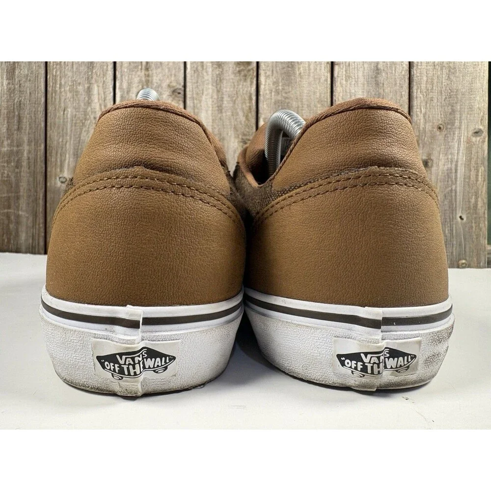 Vans Deluxe Comfort Ortholite Mens Sneaker Shoes Sz 10.5 Brown Skate Shoe